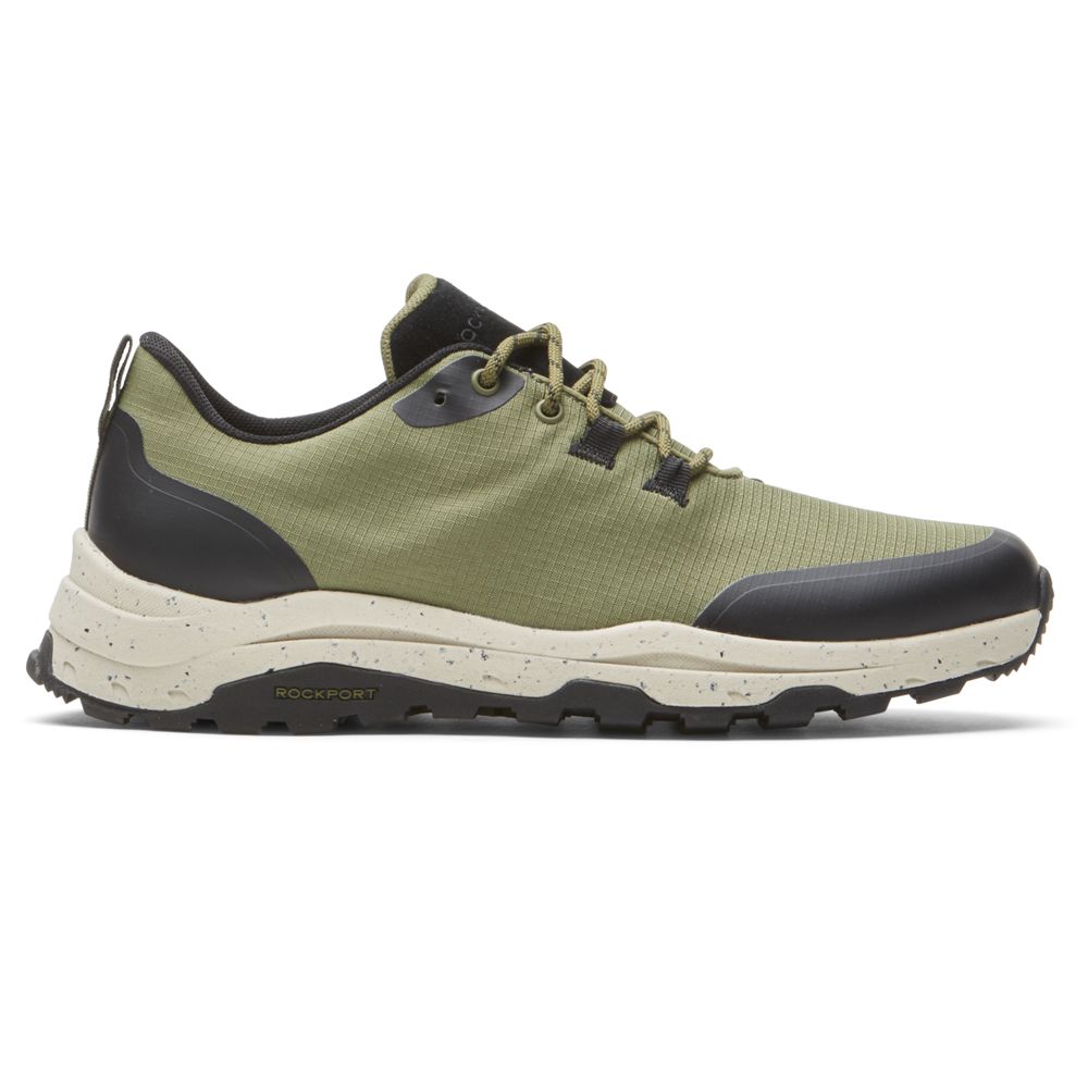 Rockport Canada Xcs Pathway Waterproof Sport - Mens Walking Shoes Olive (KOH610984)